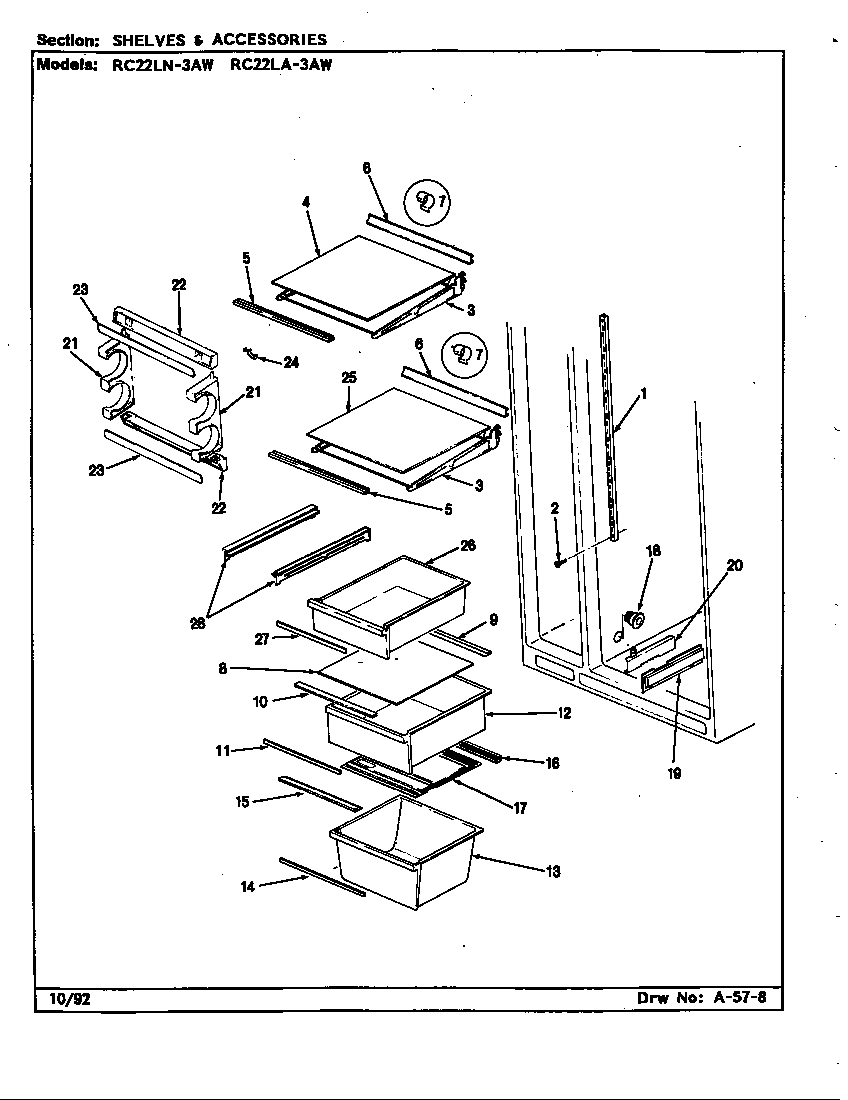 Shelves & accessories