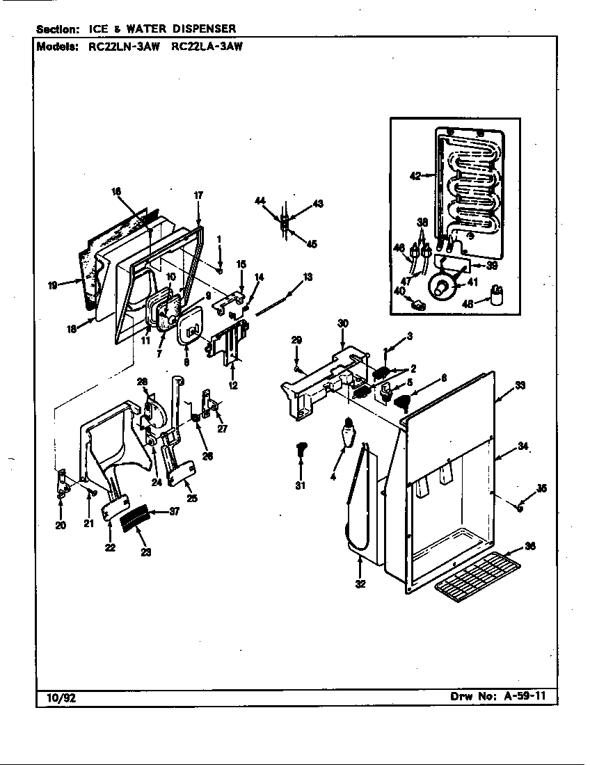 ICE & WATER DISPENSER