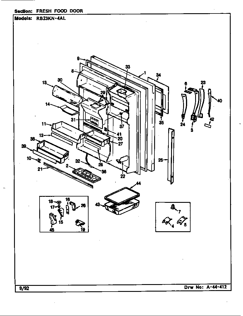 FRESH FOOD DOOR (RB23KA-4AL/CG99A) (RB23KN-4AL/CG96A)