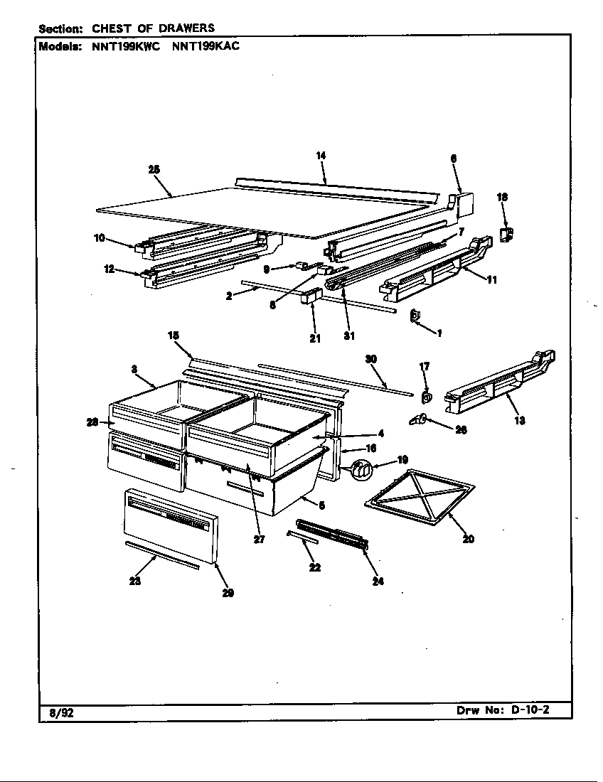 Chest of drawers