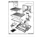 Maytag NNT199K/CC68A freezer compartment diagram