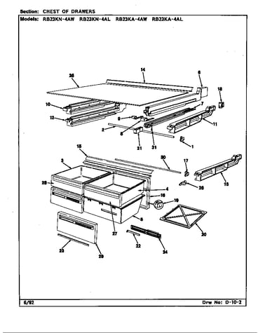 Chest of drawers (rb23ka-4al/bg99b) (rb23ka-4aw/bg98b) (rb23kn-4al/bg96b) (rb23kn-4aw/bg97b) (rb23kn-4aw/bg97c)