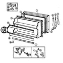 Magic Chef RB171PLW/DG22C freezer door diagram