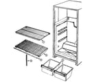 Maytag GT15X4XA/DF12B shelves & accessories diagram