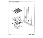 Maytag RCE20LA-2A/CS02A shelves & accessories diagram