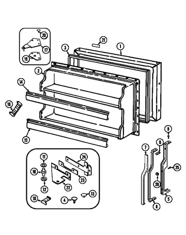Freezer door