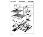 Magic Chef RB19JA-4A/9A22B freezer compartment diagram