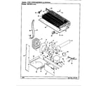 Magic Chef RB19KA-1AL/CG52A unit compartment & system diagram