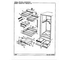 Maytag RBE19KY-3A/CG61A shelves & accessories diagram
