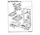 Maytag BNT23L8K/BL95B shelves & accessories diagram