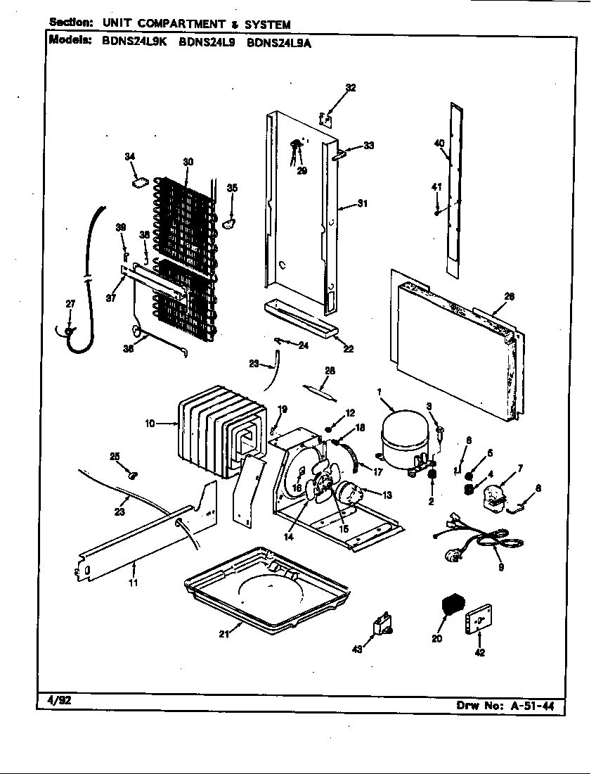 Unit compartment & system