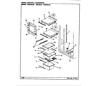 Maytag BDNS24L9/BN91F shelves & accessories diagram