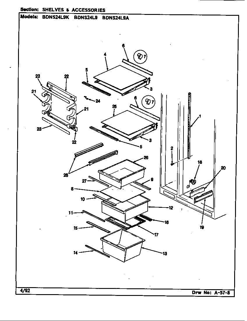 Shelves & accessories