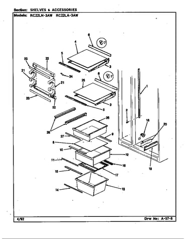 Shelves & accessories (rc22la-3aw/bs32e) (rc22la-3aw/cs32a) (rc22ln-3aw/bs31e) (rc22ln-3aw/cs31a)