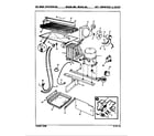 Magic Chef RB18JA-4AL/9A82A unit compartment & system diagram