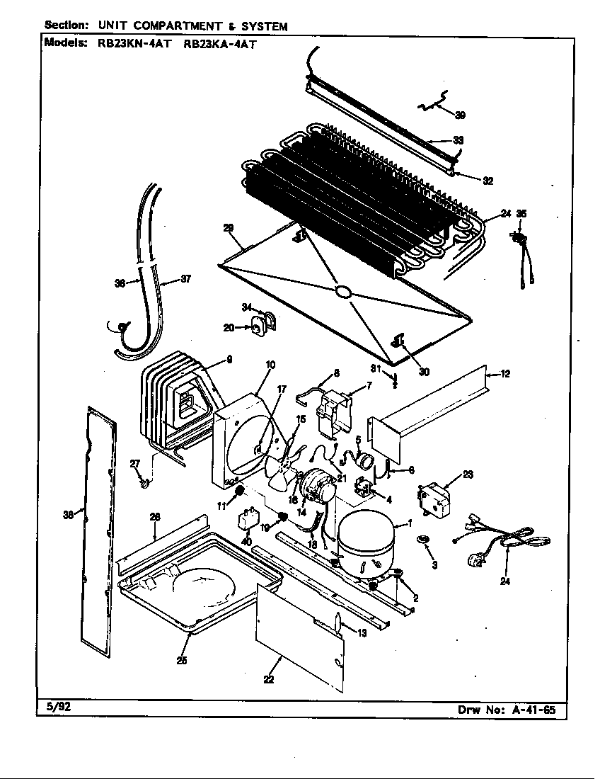 Unit compartment & system