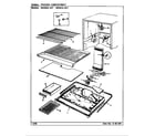 Magic Chef RB23KA-4AT/CL95A freezer compartment diagram