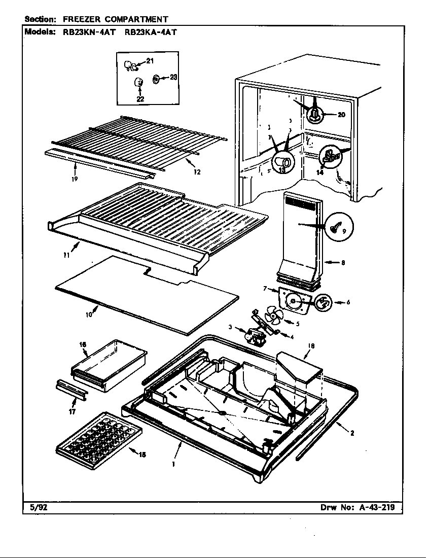Freezer compartment
