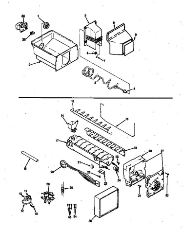 Ice maker & bin