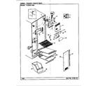 Magic Chef RC22KN-3BW/CS36A freezer compartment diagram