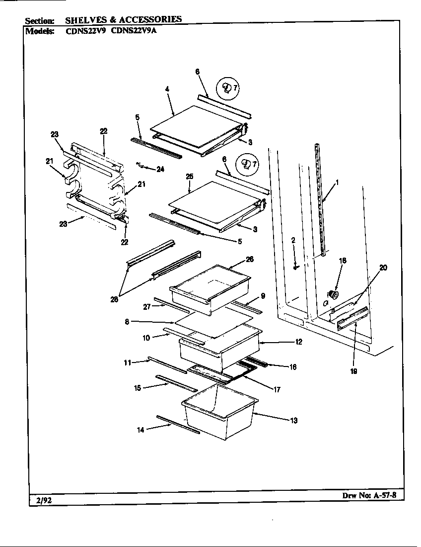 Shelves & accessories