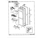 Maytag CDNS22V9/BR35G fresh food door diagram