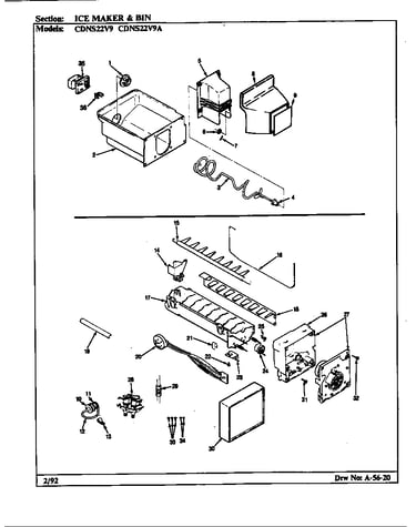 Ice maker & bin
