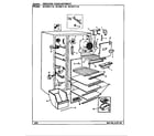 Magic Chef RC22LN-3A/BS11A freezer compartment diagram