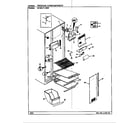 Magic Chef RC20LA-3BW-BS08A freezer compartment diagram