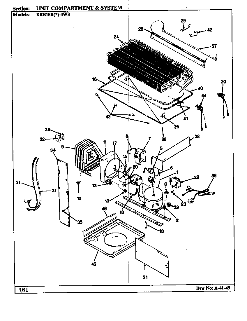 Unit compartment & system