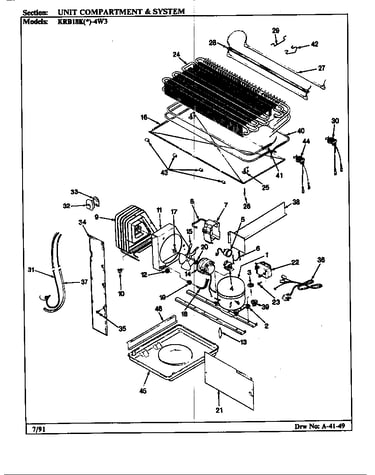 Unit compartment & system