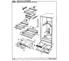 Maytag BNT23L8K/BL91A shelves & accessories diagram