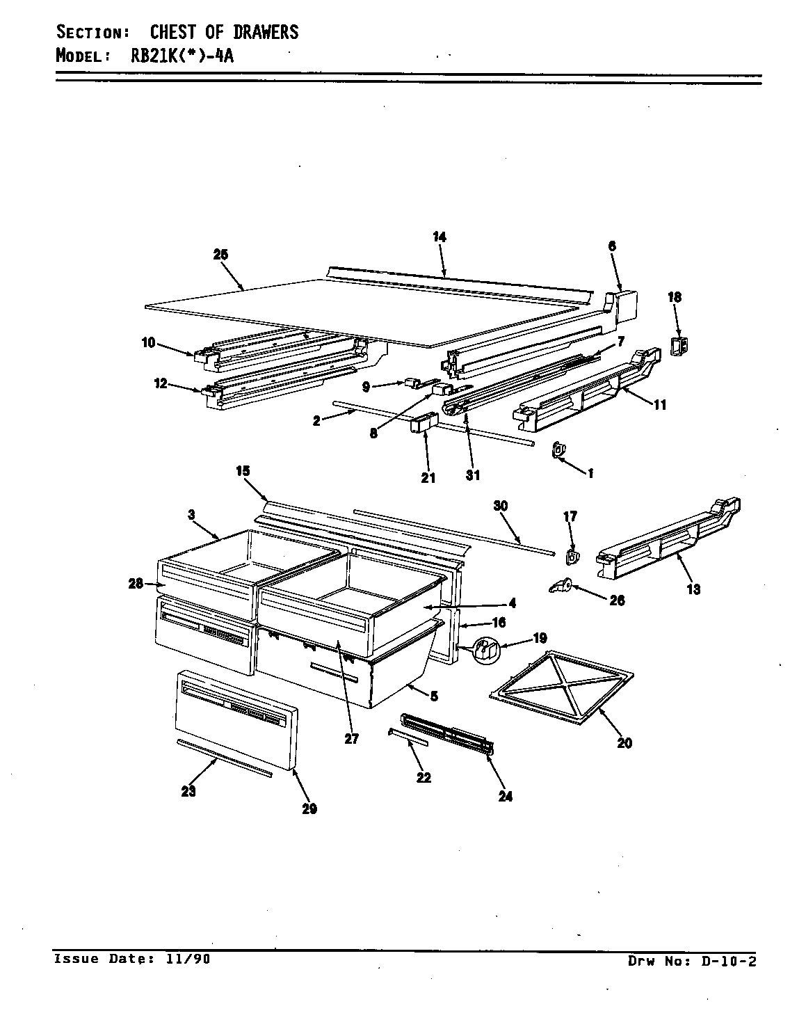 CHEST OF DRAWERS