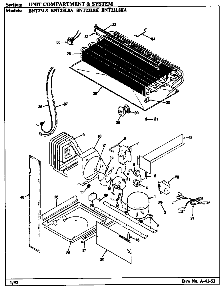 Unit compartment & system