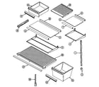 Maytag GT19Y8FA shelves & accessories diagram