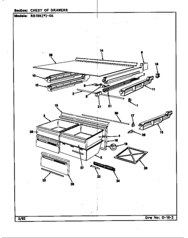 Chest of drawers