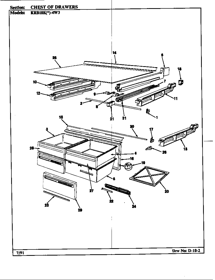 CHEST OF DRAWERS