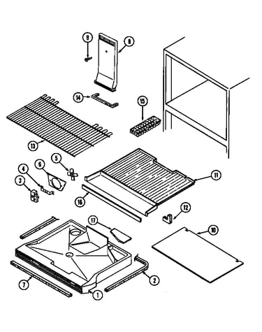 Freezer compartment (gt19y7a) (gt19y7v)