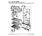 Magic Chef RB17KN-1A/AG21B fresh food compartment diagram