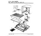 Magic Chef RB17KA-1AT/BL21A freezer compartment diagram