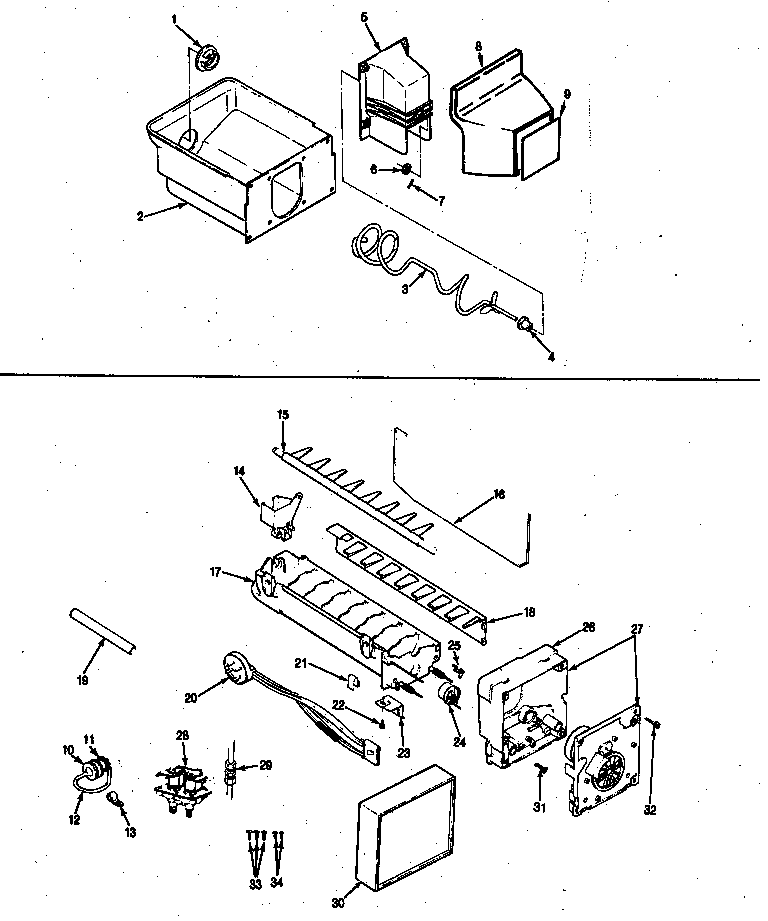 Ice maker & bin