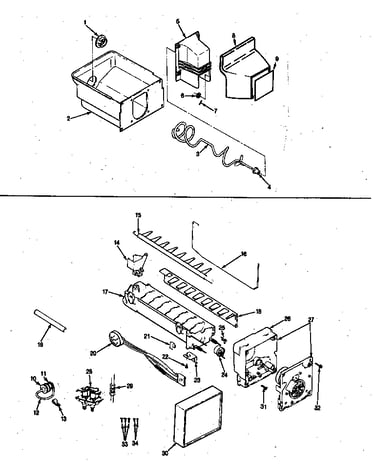 Ice maker & bin