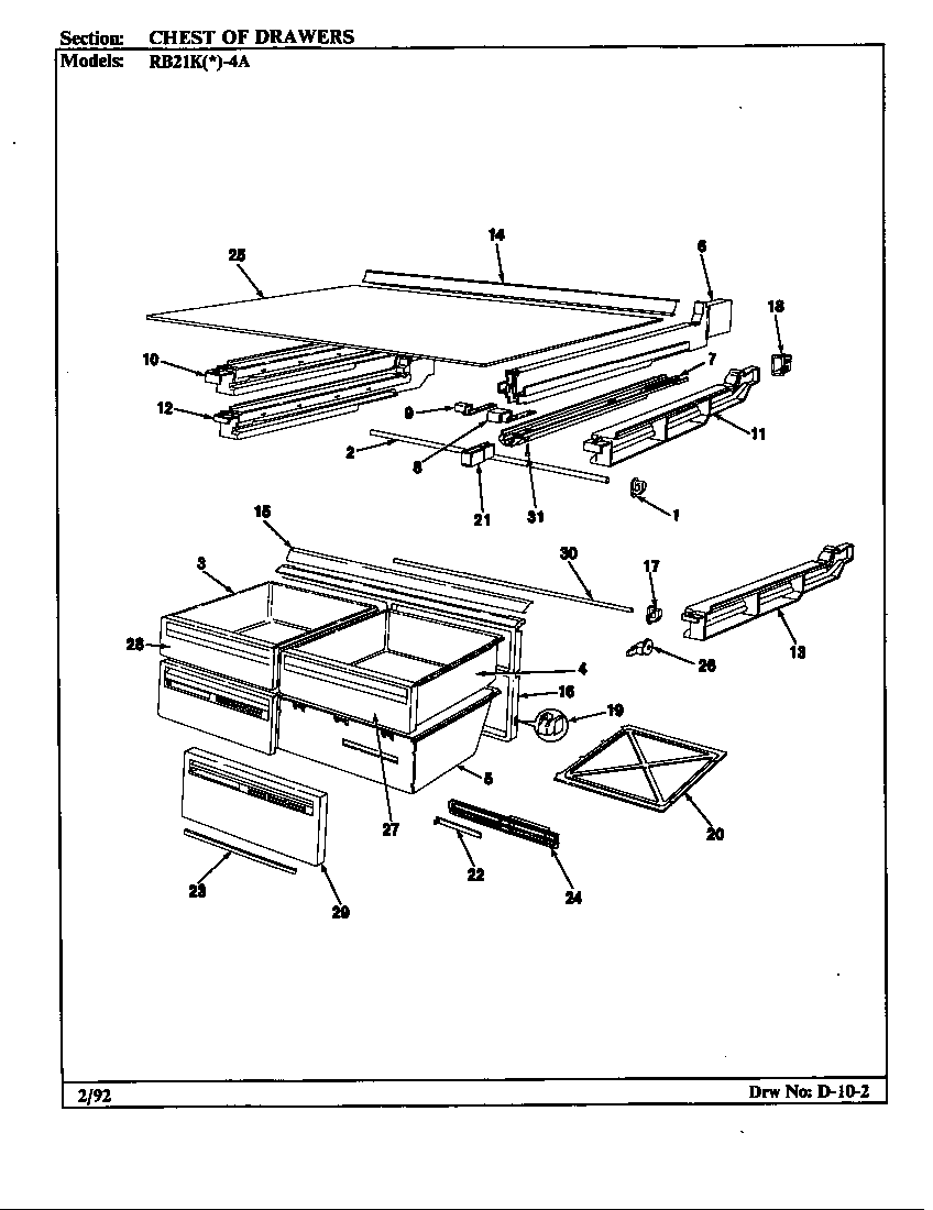 CHEST OF DRAWERS