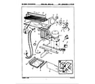 Magic Chef RB23JA-4AW/9A85A unit compartment & system diagram