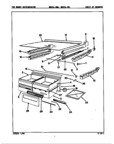 Chest of drawers