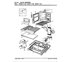 Magic Chef RB18KA-4AW/AG43B freezer compartment diagram