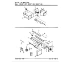 Magic Chef RB18KN-4AW/AG42B ice maker & bin diagram