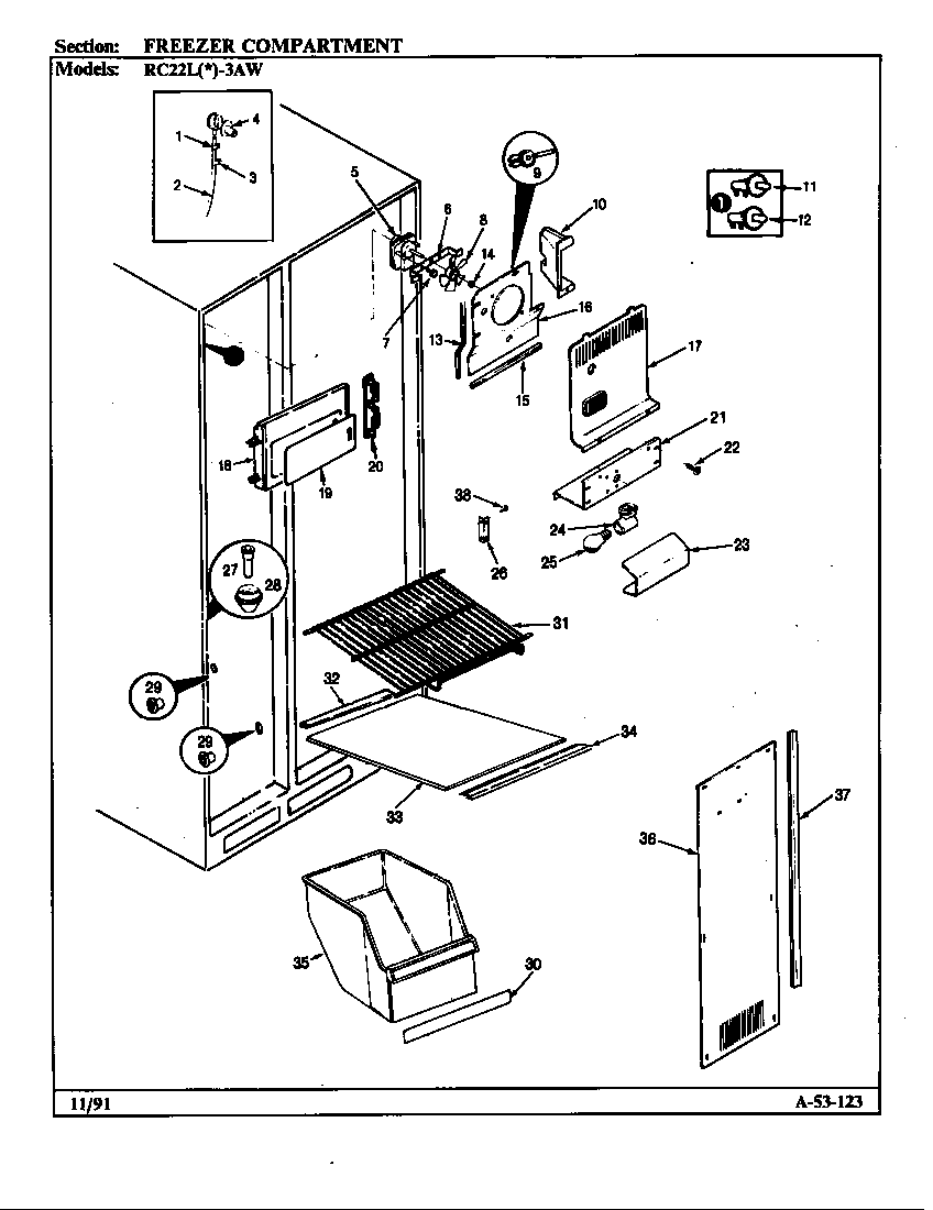 Freezer compartment