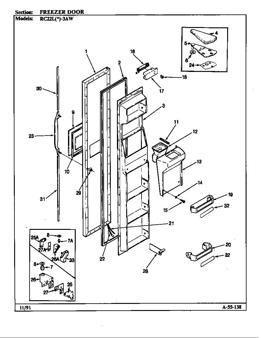 FREEZER DOOR