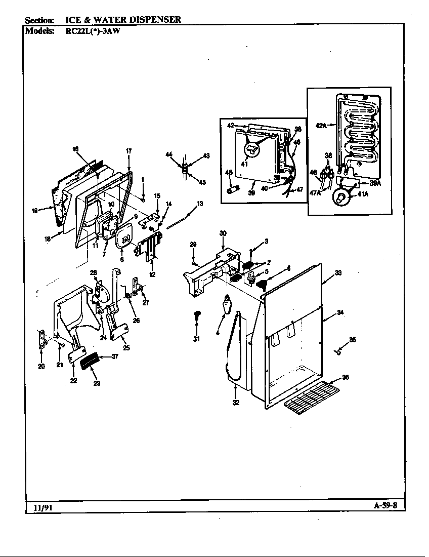 Ice & water dispenser